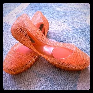 Melissa Campana Papel Jelly Flat Slip-On Shoes